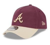 New Era A-Frame 9Forty Cap Moleskin Atlanta Braves Maroon