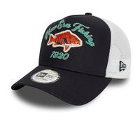 New Era A-Frame Mesh Trucker Cap - Fishing 1920 Navy, blu navy, Taglia unica