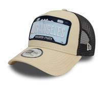 New Era A-Frame Mesh Trucker Cap - Los Angeles Plate Beige, Beige, Taglia unica
