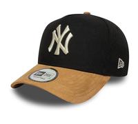 New Era - NY Yankees E-frame - Cappellino nero con visiera beige in camoscio a contrasto-Multicolore One Size