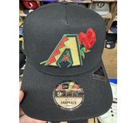 New Era Arizona Diamondbacks 9Fifty Af Snapback Cappello Nero Rosa Rossa