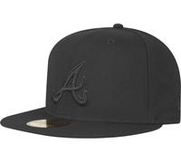 New Era Atlanta Braves Black On Cap 59Fifty Fitted Speciale Edizione Limitata