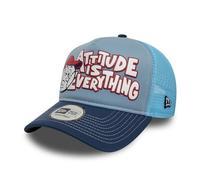 New Era Attitude Is Everything A-Frame Trucker cap Blu