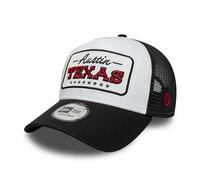 New Era Austin Texas Patch E-Frame Cappello da Camionista Bianco Nero