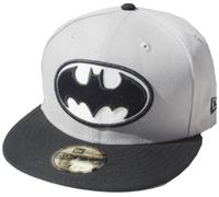 New Era Batman Grigio Nero Bianco 59Fifty Fitted Cap Edizione Limitata DC Comics