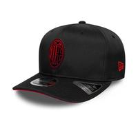 New Era Berretto AC Milan Featherweight Poly Black 9SEVENTY elasticizzato a pressione regolabile