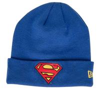 New Era Berretto con risvolto con logo Superman blu reale