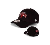 New Era - Berretto da baseball da uomo, edizione limitata con ricamo della squadra sul retro, fantasie e squadre a scelta, modello 9Forty Chicago Bulls Black Taglia unica