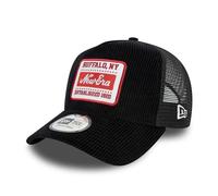 New Era Berretto da Camionista Snapback Regolabile Visiera Curva Maglia Velluto a Coste Cappellino A-Frame Estate Nero