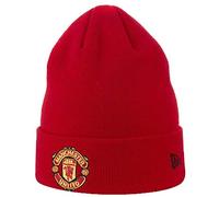 New Era Manchester United FC Basic Cuff Beanie Hat, Red One Size