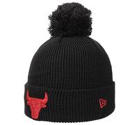 New Era Berretto NBA Team Pop Bobble BullsEra Beanie Invernale con Risvolto Taglia Unica - Nero