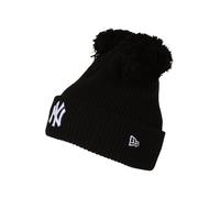 New Era - NY Yankees - Berretto da donna nero a coste con doppio pompon One Size