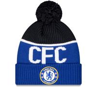 New Era Berretto Sportivo da Adulto, Lavorato a Maglia, con Stemma del Chelsea FC, Colore: Blu, Blu, Etichettalia Unica