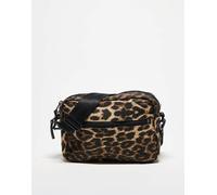 New Era - Borsa a tracolla con stampa leopardata e zip-Multicolore One Size