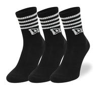 New Era - Confezione da 3 paia di calzini neri a righe-Nero 39-42