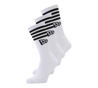 New Era - Confezione da 3 paia di calzini bianchi a righe-Bianco 39-42