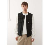 New Era - Canotta multitasche nera con zip e tasche-Nero XS