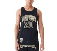 New Era Canottiera in polymesh - Logo nero, Nero , XL