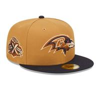 New Era Berretto 59FIFTY NFL Limited Edition (Baltimore Ravens, marrone/blu navy, 7 3/8)