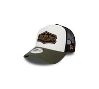 New era Era cap Adjustable A Frame Trucker cap Distressed Patch Olive/White - One-Size