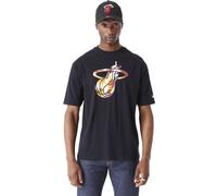 New Era Cap Miami Heat NBA Flame - T-shirt - uomo L Black man