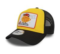 New Era Cap Trucker Patch - cappellino Yellow/Black man