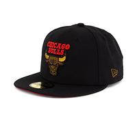 New Era Cappellino 59FIFTY NFL NBA MLB Limited Edition, Chicago Bulls Black V2, 56/57 cm