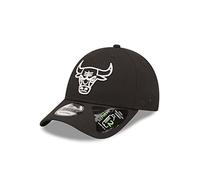New Era Cappellino 9FORTY Regolabile Chicago Bulls Repreve Monochrome Nero TU Nero