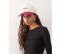 New Era - Cappellino bianco sporco con visiera a contrasto e logo-Multicolore No Size