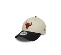 Cappellino New Era Colour Block 9FORTY Chicago Bulls bianco crema nero rosso
