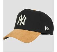 New Era - NY Yankees E-frame - Cappellino nero con visiera beige in camoscio a contrasto-Multicolore One Size