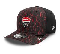 New Era Cappello da baseball 9Fifty Crinkle AOP Ducati Motor Logo adulto nero, Nero , M/L