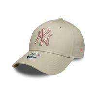 New Era Cappello da baseball da donna 9Forty League Essential MLB New York Yankees beige chiaro
