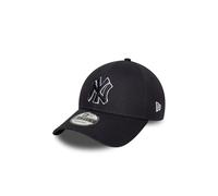 NEW ERA Cappello da baseball 'OUTLINE 9FORTY NEYYAN' navy / bianco, Taglia 55-60