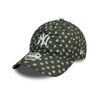New Era Cappello da Baseball New York Yankees Verde Floreale Strapback Visiera Curva Cappellino Donna Ragazza