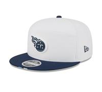 New Era Cappello da uomo bianco/navy Tennessee Titans 2025 NFL Training Camp Split Panel 9FIFTY Snapback Hat