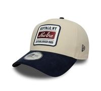 New Era Cappello Patch Suede 9Forty E-Frame Beige Blu
