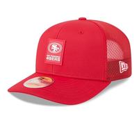 New Era Cappello regolabile da uomo Scarlet San Francisco 49ers 2025 Sideline 9SEVENTY Trucker