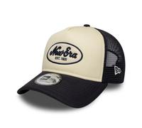 New Era Cappello Trucker Heritage Oval Patch 9Forty A-Frame Beige