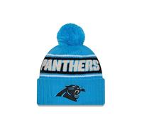 New Era Carolina Panthers NFL 2024 Sideline Sport Knit Blu Berretto con Pompon