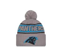New Era Carolina Panthers NFL 2024 Sideline Sport Knit Grigio Berretto con Pompon