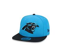 New Era Carolina Panthers NFL Two Tone Blu Nero 9Fifty Original Fit Berretto Regolabile con Snapback