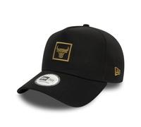 New Era Chicago Bulls Berretto con Chiusura a Scatto Regolabile NBA Cappellino Logo della Squadra Pallacanestro Nero Oro