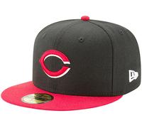 New Era Cincinnati Reds Cap Black Scarlet 59Fifty Fitted MLB Limited Edition