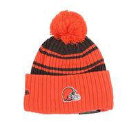 New Era - Cleveland Browns Pom Pom Beanie Hat - - Accessories - Uomo - Arancione - ONE SIZE
