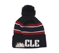 New Era - Cleveland Guardians Pom Pom Beanie - - Accessories - Uomo - Nero - ONE SIZE