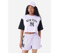 New Era Crop New York Yankees W - T-shirt - Donna - Bianco L