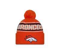 New Era Denver Broncos NFL 2024 Sideline Sport Knit Arancione Berretto con Pompon
