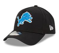 New Era Detroit Lions NFL Evergreen Nero Berretto Regolabile del Modello 9Forty A-Frame