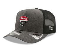New Era Ducati cap Uomo Snapback Grigio Jersey 9FIFTYSS, Colore:Grigio-2, Taglia:M/L